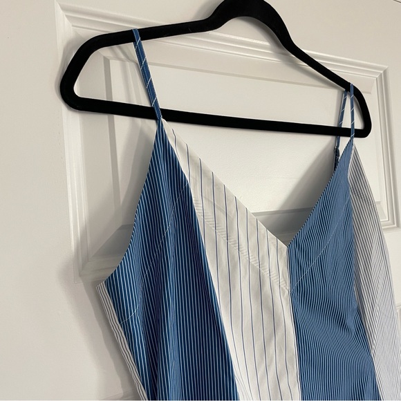 Anthropologie Plenty by Tracy Reese Cotton Dress in Blue and White Stripes - Picture 7 of 13